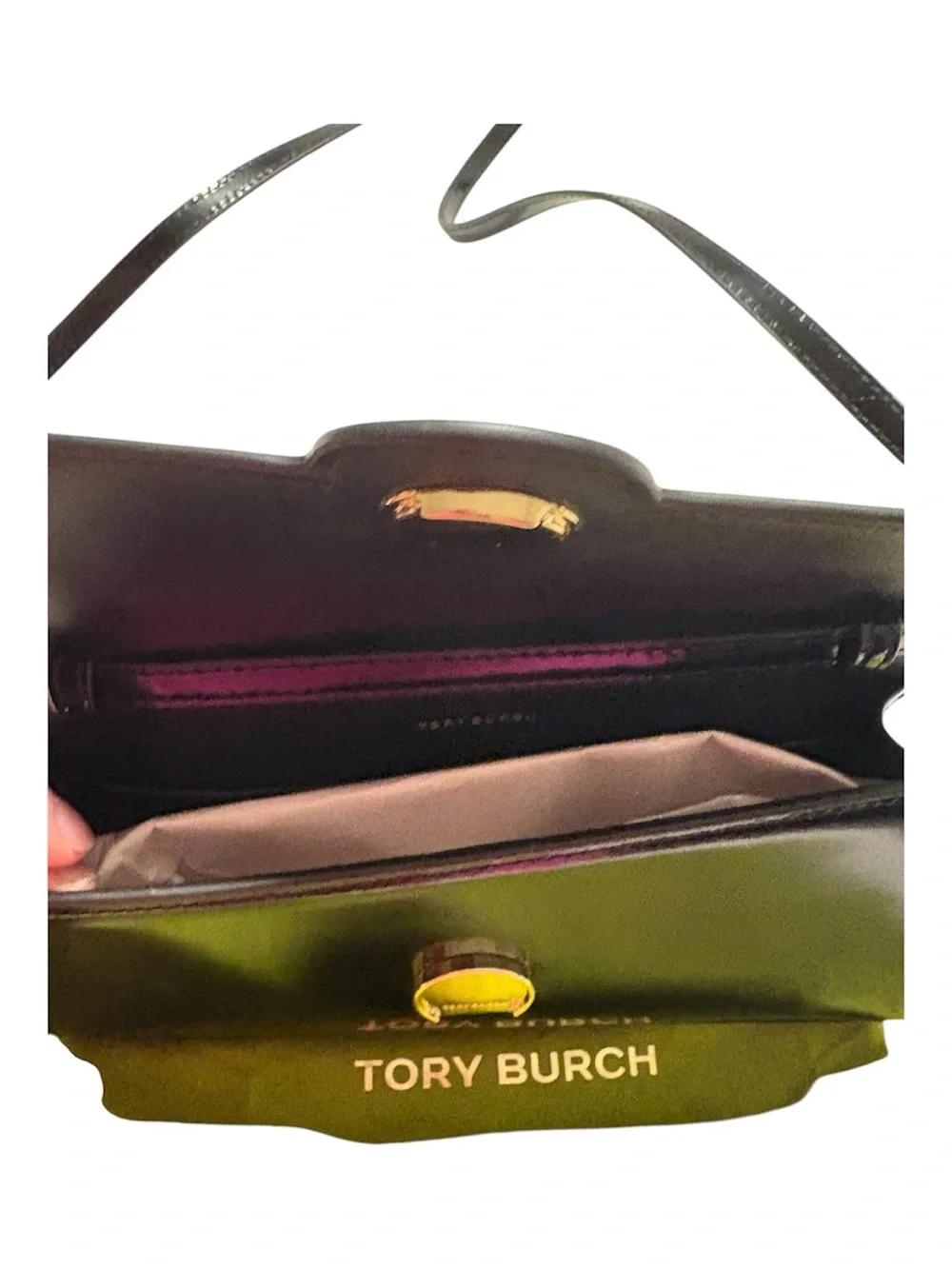 Tory Burch polished black